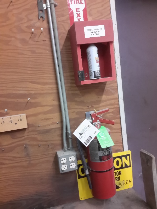 lot 452 image: 3 Fire Extinguishers as picture