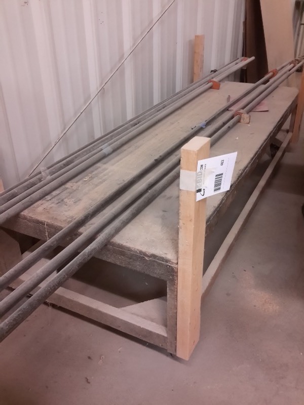 lot 462 image: Rolling Cart.  24in x 72in x 20in h