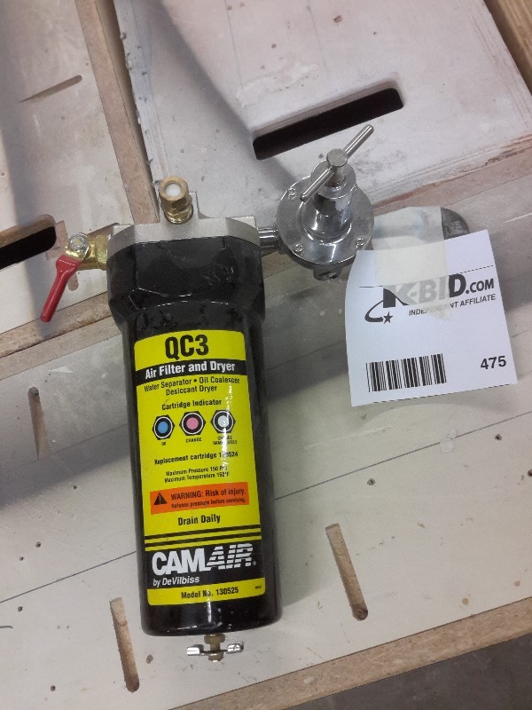 lot 475 image: CAM AIR, QC3, Air Filter and Dryer