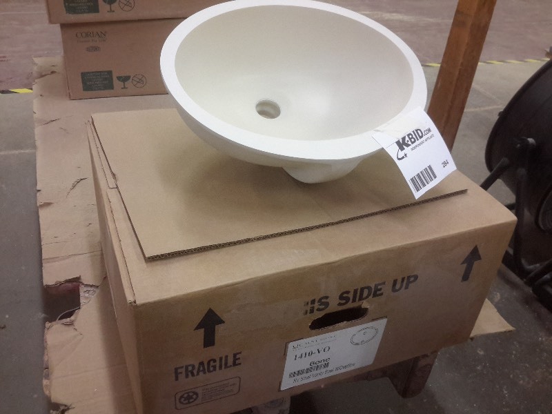 lot 284 image: Gemstone, Single Undermount Small Vanity Bowl