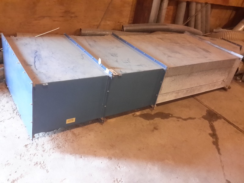 lot 526 image: Aluminum Air Duct.  Approx  24in x 8ft x 12in h
