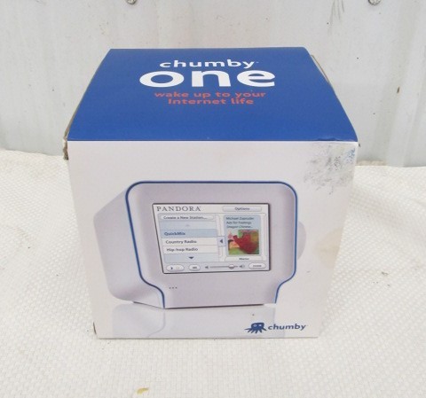 lot 11 image: New In Box CHUMBY ONE Internet LCD Alarm Clock