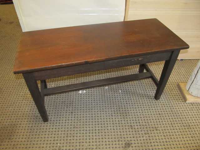 lot 110 image: Antique Piano Bench
