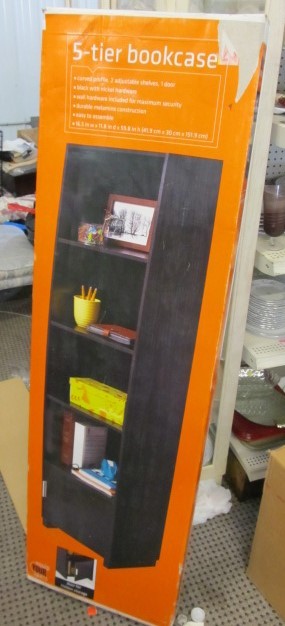 lot 123 image: NEW IN BOX 5-Tier Book Case