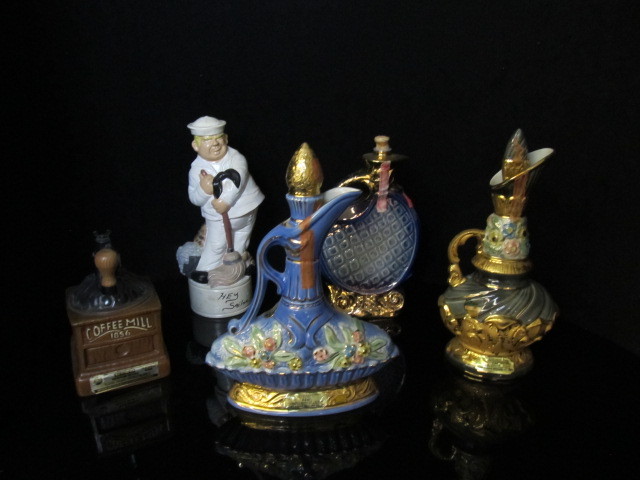 lot 153 image: Nice Group of Vintage Liquor Decanters