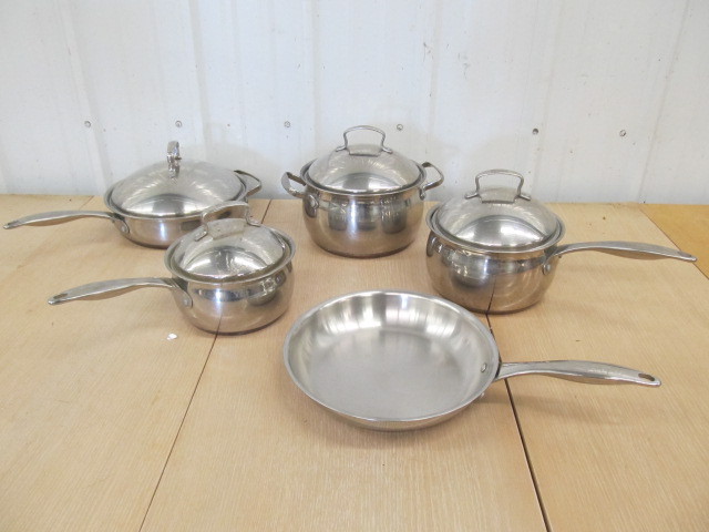 lot 181 image: BELGIQUE Stainless Steel Cookware