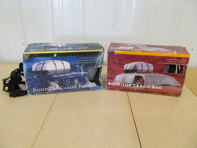 lot 187 image: 2 Canvas Rooftop Cargo Carriers