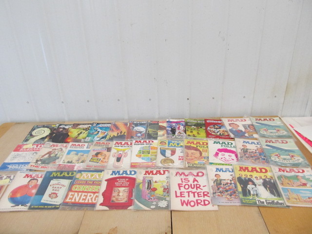 lot 236 image: Large Lot of Vintage MAD Magazines & Comic Books