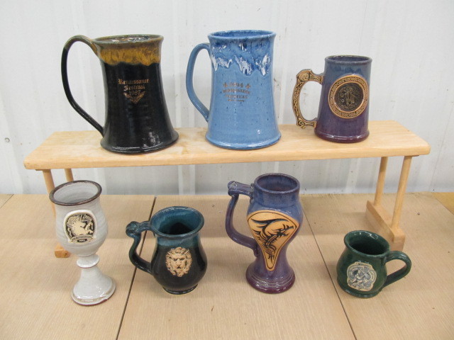 lot 254 image: Lot of Renaissance Festival Cups & Pitchers