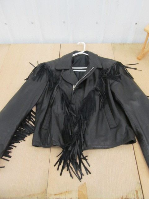 lot 259 image: Leather Motorcycle Jacket - Size 42