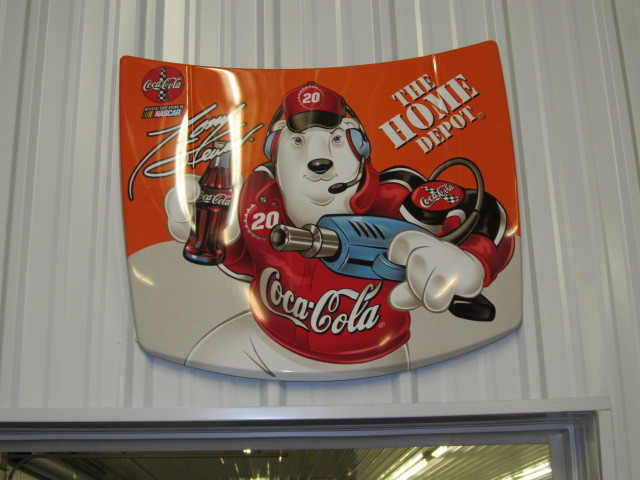 lot 40 image: Tony Stewart Nascar Hood Sign