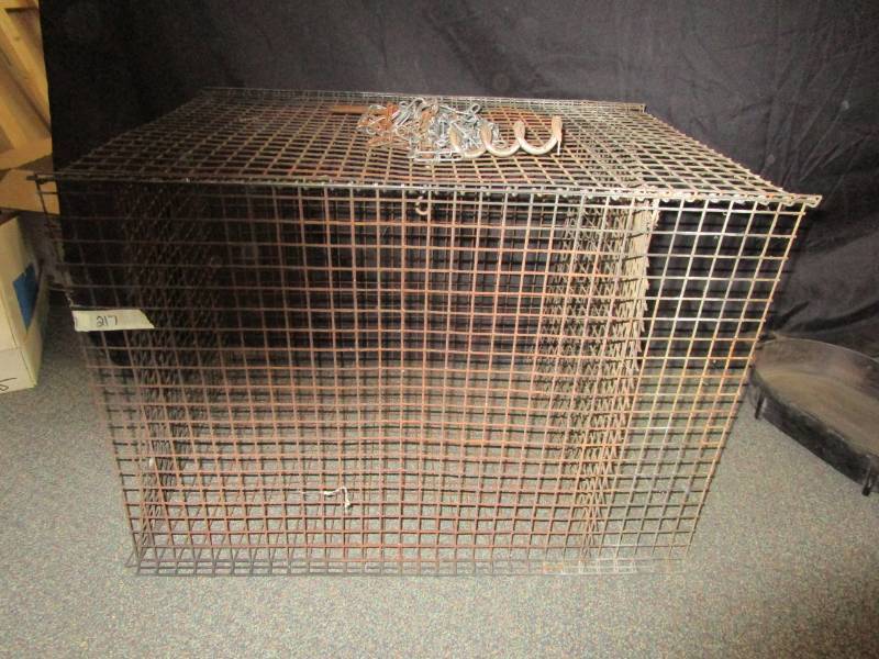 Pet Kennel and chain and steak