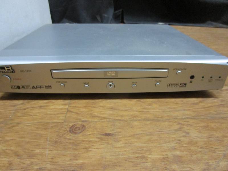 DVD player and various chords and electrical items