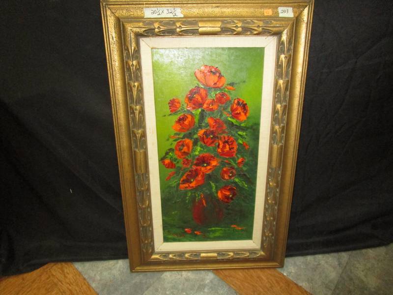 20.5 x 32.5 Framed painting on canvas