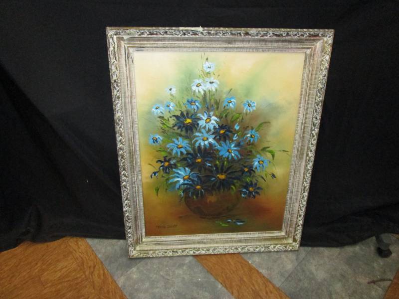 29 X 35 Framed painting on canvas