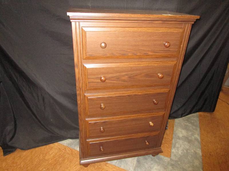 5 Drawer Dresser measures 31.5Wide X 16 Deep 52.5tall