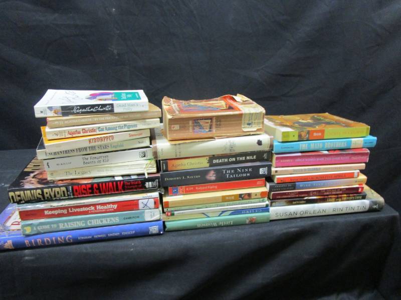 Books, some hard cover