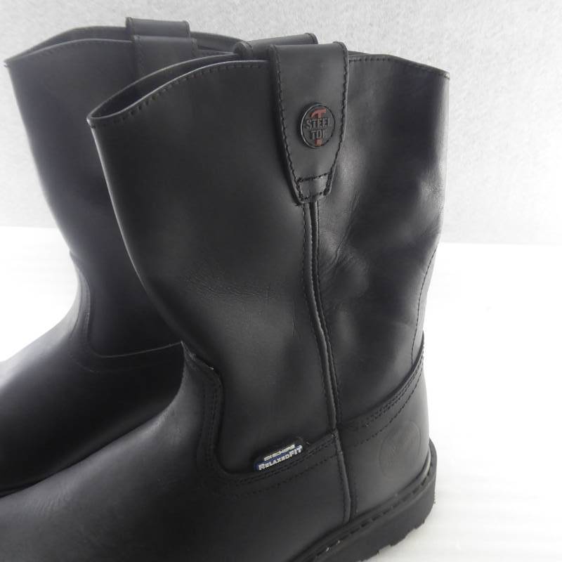 lot 1 image: Skechers Mens Ruffneck Steel Toe Work Boots Black Size 10.5