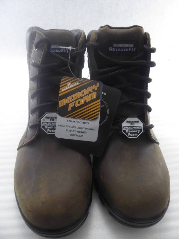 lot 18 image: Brand New Skechers Womens Workshire-Fitton Work Boots Size 9