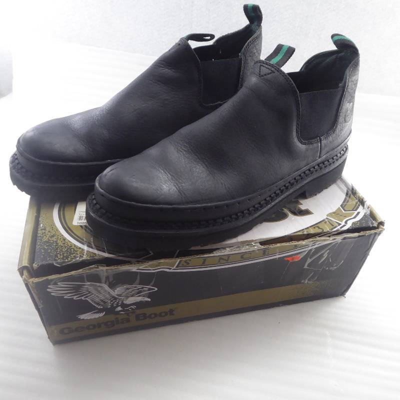 lot 58 image: Brand New Georgia Boot Mens Romeo Slip-On Work Shoes Size 11.5