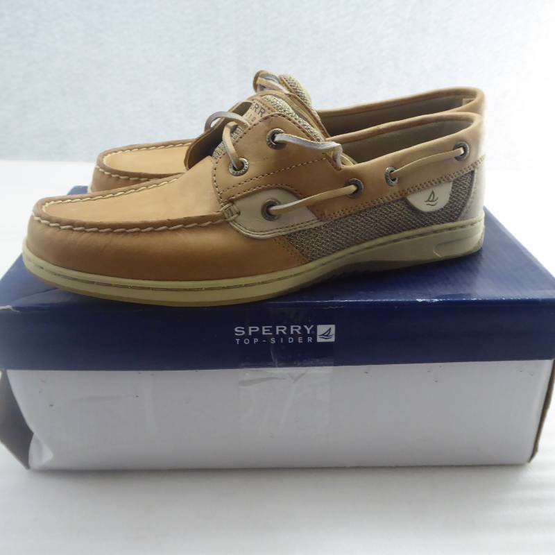lot 195 image: Brand New Sperry Womens Bluefish 2-Eyelet Boat Shoes Size 8