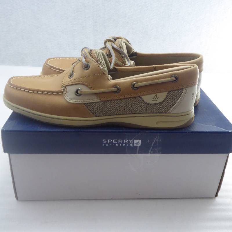 lot 196 image: Brand New Sperry Womens Bluefish 2-Eyelet Boat Shoes Size 8.5
