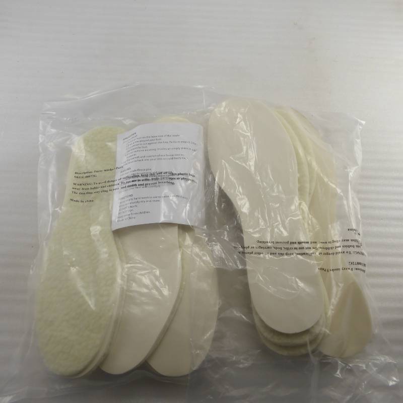 lot 281 image: 9 Pairs of Fuzzy Fleece Comfort Shoe Insoles