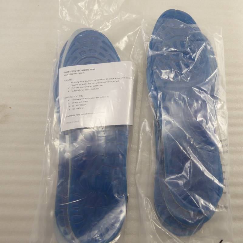 lot 282 image: 4 Pairs Womens Massaging Gel Comfort Insoles