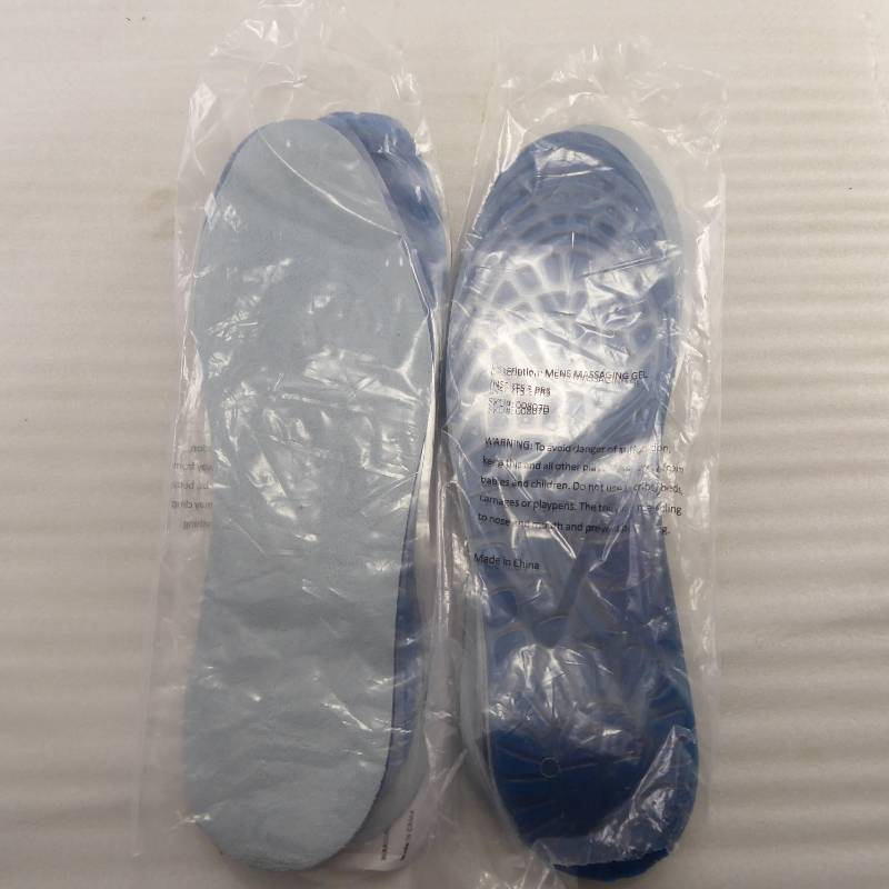 lot 283 image: 4 Pairs Mens Massaging Gel Comfort Insoles