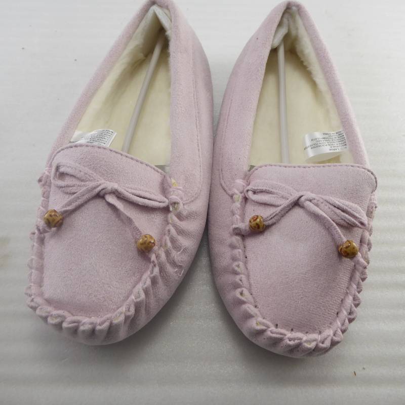 lot 337 image: Brand New Gold Coast Ladies Cozy Moccasin Slippers Size Large