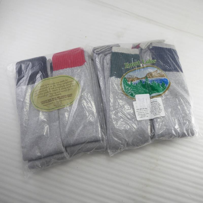 lot 377 image: Brand New Lot 8 Pair Mens Forest Lake Thermal Socks Size 10-13