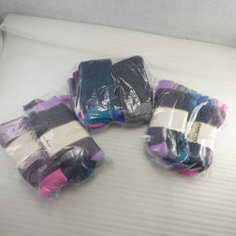 lot 380 image: Brand New Lot 18 Gold Coast Ladies Marbled Thermal Socks Sizes 4-10.5