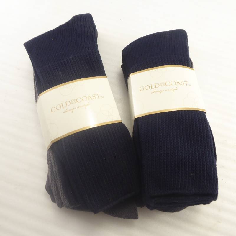 lot 383 image: Brand New 8 Pair Gold Coast Mens Diabetic Dress Socks Size 6-12