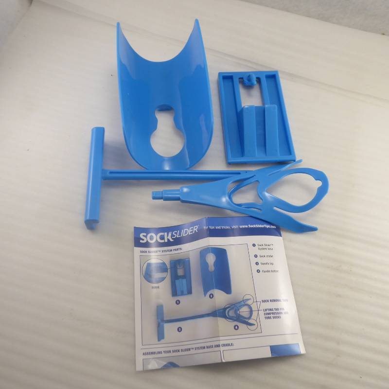 lot 388 image: Sock Slider - The Easy on, Easy off Sock Aid Kit & Shoe Horn