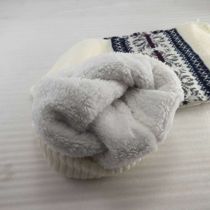 lot 461 image: Brand New Knited Sherpa Winter Hat & Scarf Set
