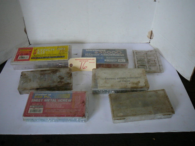 lot 16 image: Washers, Grease Zerks, Screws
