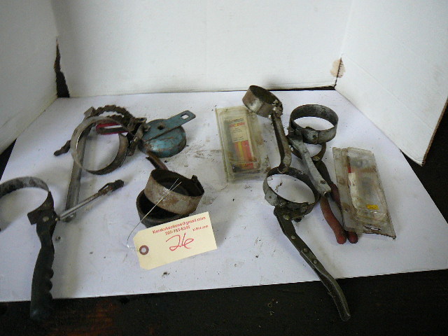 lot 26 image: Filter Wrenches & Grease gun ends