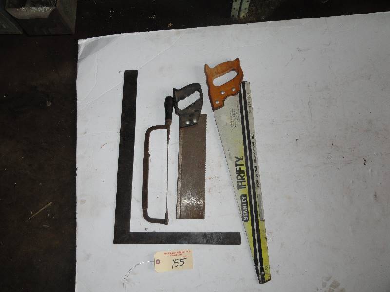 lot 155 image: Square, & Misc. Saws