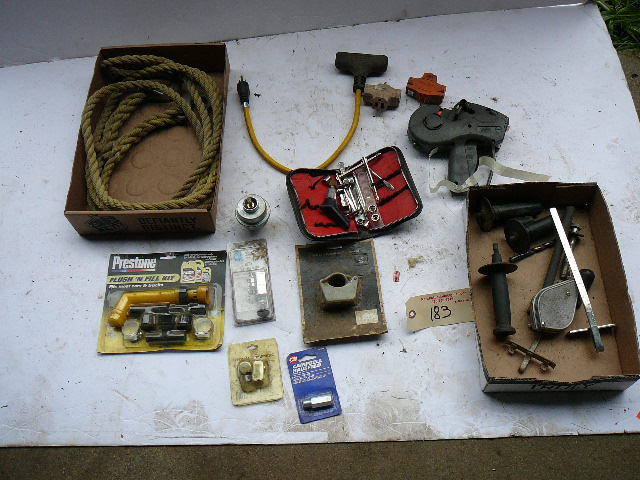 lot 183 image: Tow Rope, Nipples, Cords & Misc.