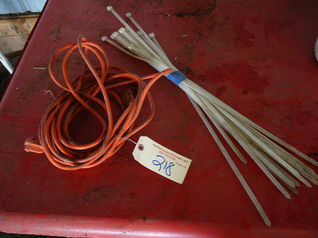 lot 218 image: Extension Cord and Ties