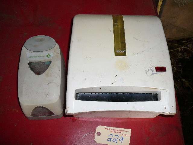 lot 229 image: Soap and Towel Dispenser