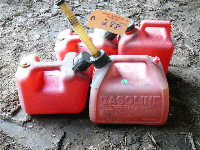lot 288 image: Plastic Gas Cans
