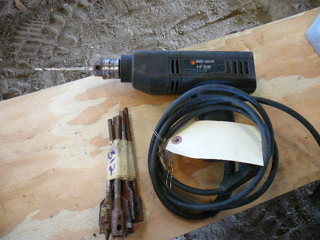 lot 312 image: 14 Drill with Wood Bits