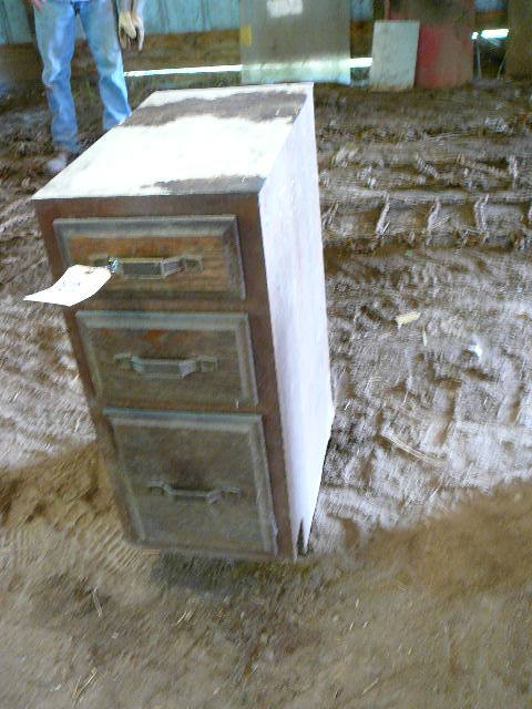 lot 330 image: Wooden End Cabinet