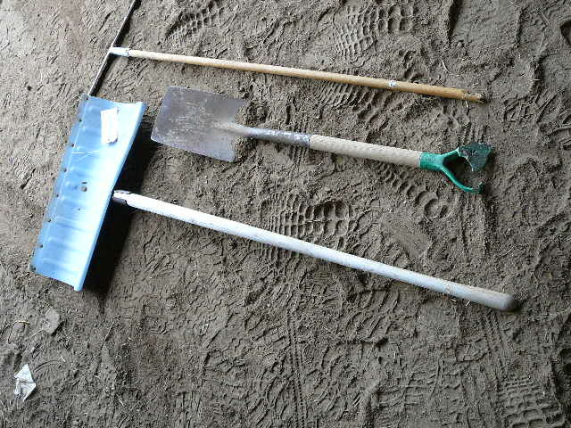 lot 347 image: Snow Shovel, Window Squeegee, Shovel