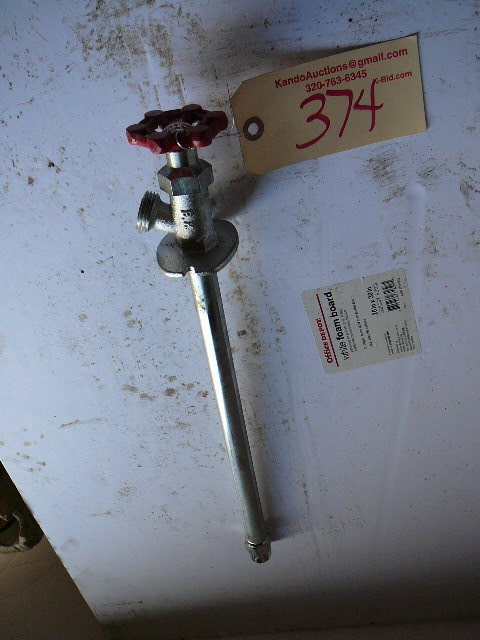 lot 374 image: Outside Faucet, Frost free sil Caulk