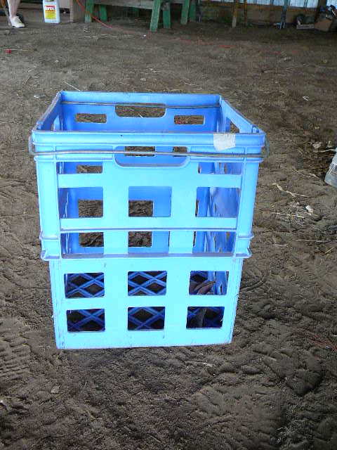 lot 417 image: Crystal Farms Milk Crate