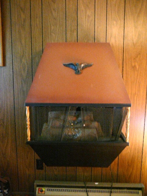 lot 615 image: Wall Mount Electric Fire Place