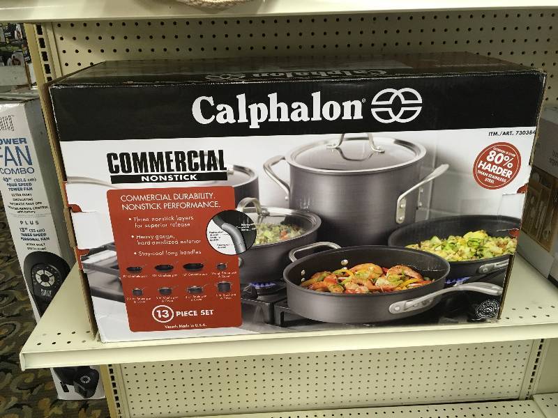 lot 73 image: Calphalon 13PC Cookware, Retail $179.99