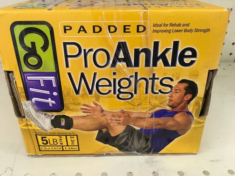 lot 76 image: Go Fit padded Pro Ankle Weights, Retail $25.99